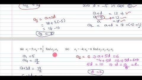 II Progressions of  class 10 II Exercise:-6.2 II Part -1 II Q.no:-1 to 5