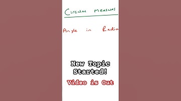 Circular Measures | New Video | Study #math #learning #circles #fun