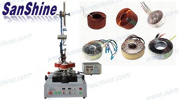Glass fiber textile tape toroid taping machine (SS300T-05 wraps glass fiber tape on toroid core )