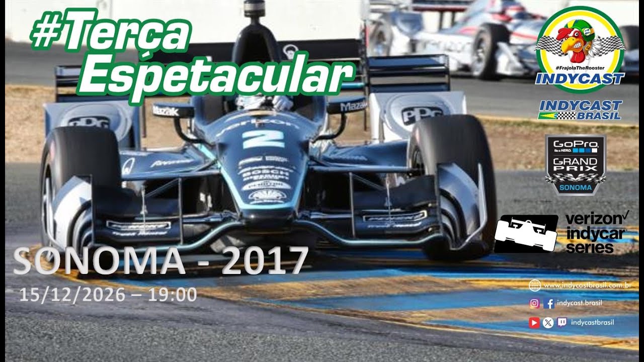 IndyCast Brasil #Lembranças #TerçaEspetacular - Sonoma 2017 (Decisão)