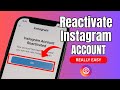 How to Reactivate Instagram Account 2025 | REAL EASY