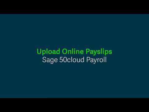 Sage 50cloud Payroll (UK) - Upload Online Payslips