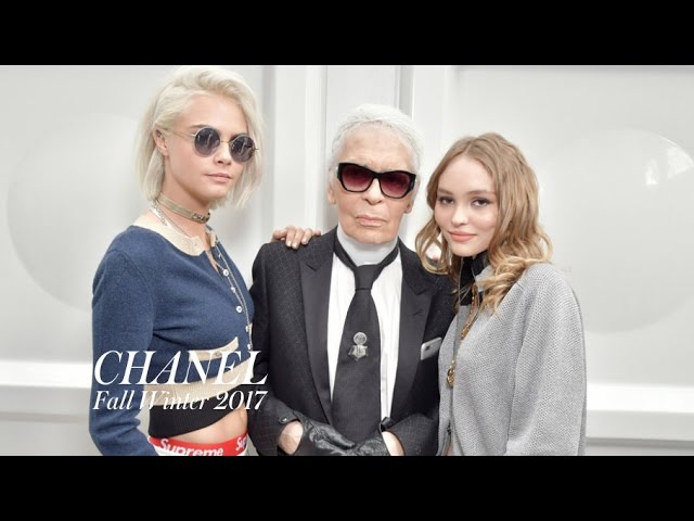 CHANEL Fall 2017 x Karl Lagerfeld, Cara Delevingne, Lily-Rose Depp  Backstage