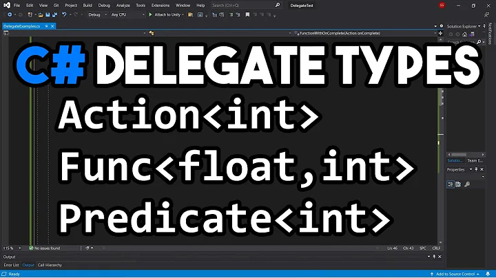 Generic Delegate Types (Action, Func, Predicate), in C#