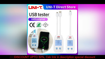 UNI-T UT658 USB Tester UT658C UT658DUAL Charger Type A/C Fast Charge Current Capacity Energy Resista