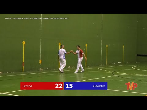 Pelota Mano Cuartos de Final Primera Categoría Trofeo Navidad | Galartza vs Lerena | Navaleno 2024