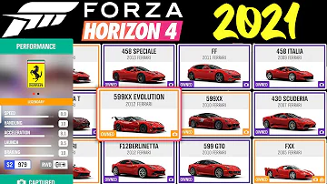 Kolik aut je ve hře Forza Horizon 4?