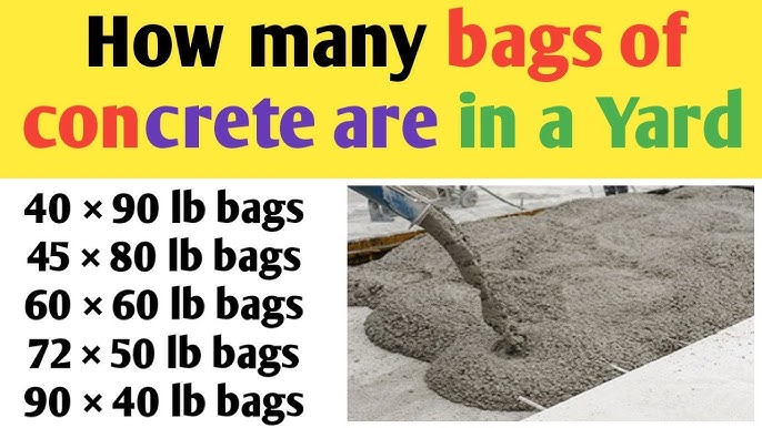 How Many Bags Of Concrete For A Cubic Yard