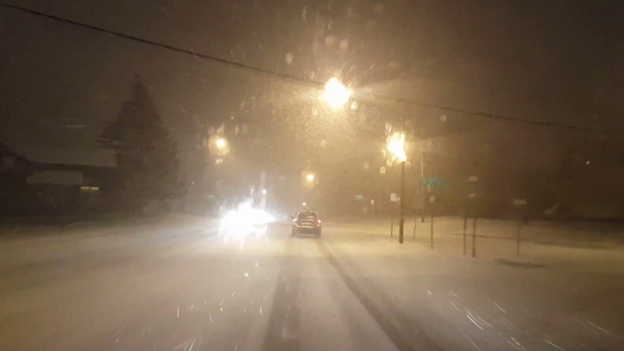 Driving in Upstate New York Snow Storm - YouTube
