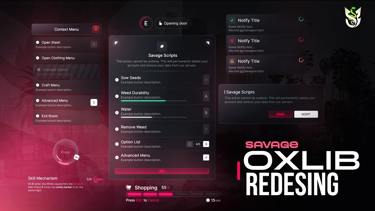 Fivem Ox Lib Redesign | Modern UI Overhaul | ESX, QBCore & QBox ...