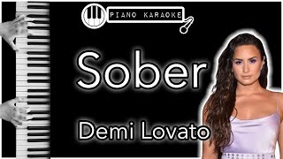 Sober - Demi Lovato - Piano Karaoke Instrumental screenshot 1