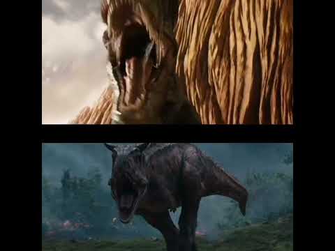 Grumpy T-rex vs Random #jurassicworld #kungfupanda #random