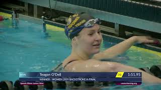 Women's 200 Backstroke | 2023 Speedo Winter Juniors West