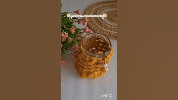 how to make macrame jar #macrame #christmasornaments #apoorva_shakyamacramecrafts #shortsfeed