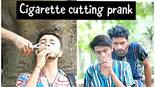Cigarette cutting prank on strangers |best prank in pakistan | @Moonshavaiz00