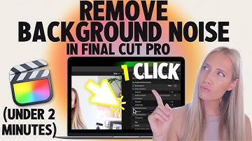 🎬 Tutorial: Achtergrondgeluid verwijderen in Final Cut Pro (met één klik)