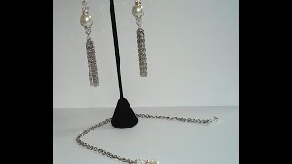 Jewelry Making Made Easy, Economic Bridal Series #3 - Pearl Or Rhinestone Drop Set