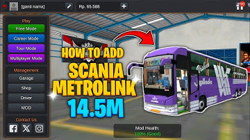 How to Add Scania Metrolink 14.5 Bus Mod In Bussid 🔥 Download 2025 Bus Mod Bussid 😍 Bus Mod Bussid