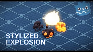 Stylized explosion using visual shader | Godot 3.5