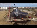 Battleship USS North Carolina Flyover (Cofferdam and Walkway Construction - Feb 2017)