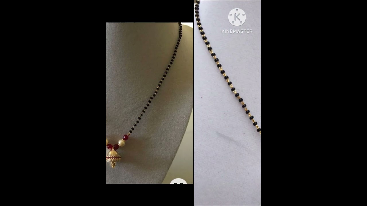 light weight gold manglsutra designs //black beads manglsutra designs //manglsutra designs 