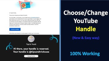 How to change/ choose your YouTube channel’s handle #youtubehannel