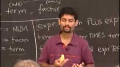 Rec 1 | MIT 6.035 Computer Language Engineering, Fall 2005