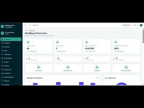 EduManage Pro — Complete School & Academy Management System in REACT.JS