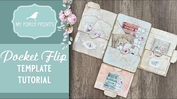 Pocket Flip Template Tutorial from My Porch Prints | Junk Journal Flip Folio Insert Page Ideas