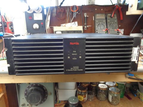RAMSA WP1400 400w/400w POWER AMPLIFIER POWER TEST - YouTube