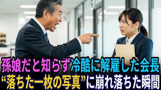 実の孫娘だと知らず解雇した会社会長が床に落ちた一枚の写真を見た直後立ち尽くした理由