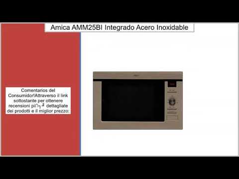 Amica AMM25BI Integrado 25L 900W Acero inoxidable - Microondas