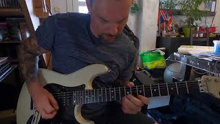 iron maiden stratego guitar  solo cover