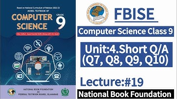 Class 9 Computer Unit 4 Short Q/A (Q7,Q8,Q9,Q10)| New Syllabus 2024|LearnOnlineWithAnum