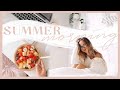SUMMER MORNING ROUTINE | Staying healthy + balanced at home! ✨