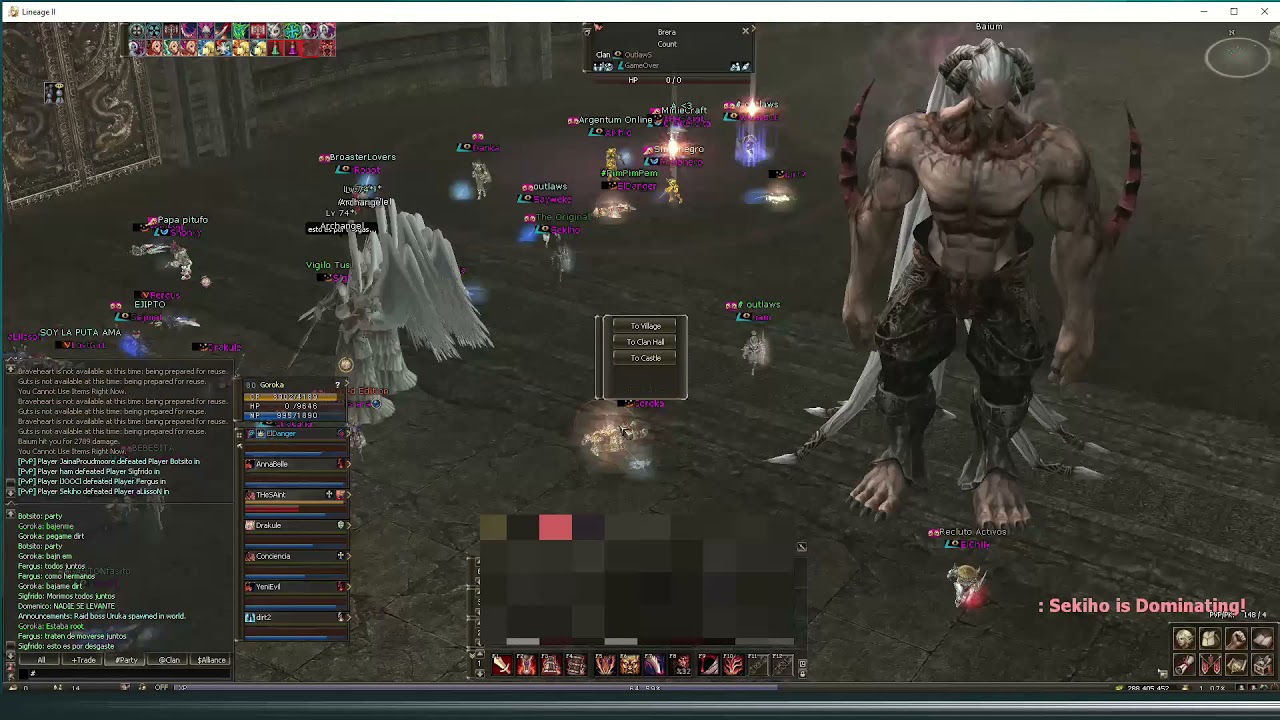 LINEAGE 2 INTERLUDE - BAIUM - L2 SUDAMERICA - PVP MASIVO - YouTube