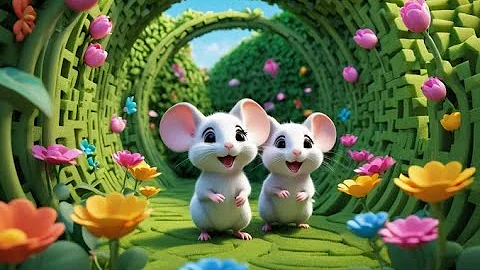 Three Blind Mice Twilight Maze Chase | English Nursery Rhyme | Kids Songs | Baby Music