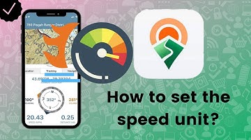 How to set the speed unit in Avenza Maps?