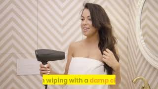 How did anyone clean the bristles from revlon one step hair dryer volumizer?