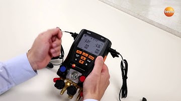 Digital manifold testo 557: Changing the display (3/4) | Be sure. Testo