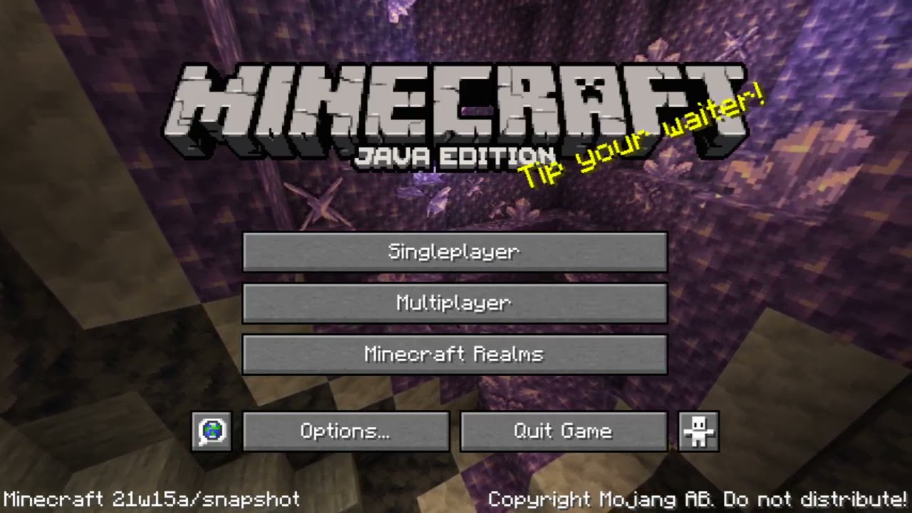 Minecraft 1.17 Title Screen Concept I made! : r/Minecraft