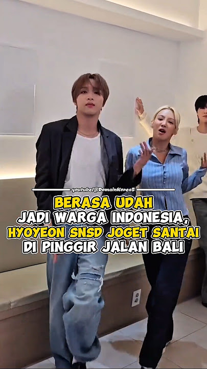 Berasa Udah Jadi Warga Indonesia, Hyoyeon SNSD Joget Santai di Pinggir Jalan Bali #kpop #shorts