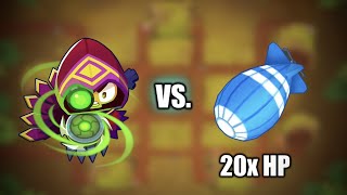How long can a Degree 1 Glaive Dominus survive against 20x HP MOABS? | Bloons TD 6