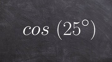How to evaluate for cosine using a calculator in degrees