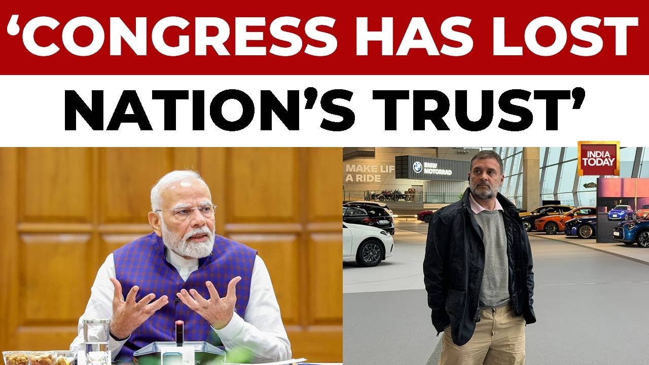 PM Modi Brutally Attacks Congress, Says, Nation Is Rejecting The 'Negative Politics' Of Congress