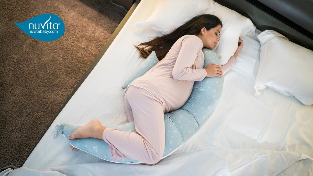 Cuscino Gravidanza per dormire Cuscini Allattamento Grigio con stelle –