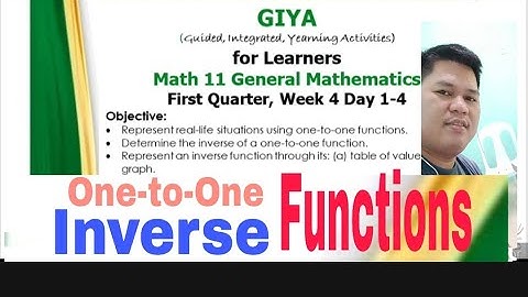Gen Math Week 4 | First Quarter | Inverse Functions