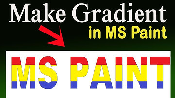 Make Easily Gradient Text in MS Paint [MS Paint Tutorial]