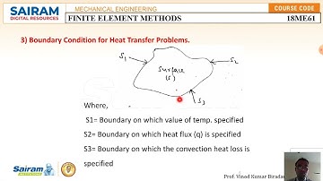 Lecture Video 5 18ME61 Module1 Temperature effect, Boundary condition & their types Vinod Biradar