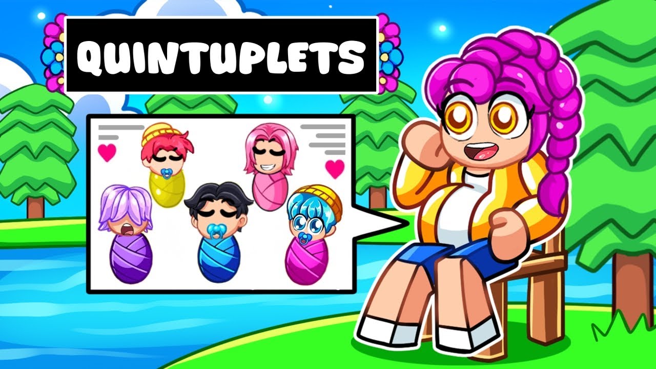 Rumi is PREGNANT with QUINTUPLETS in Roblox!